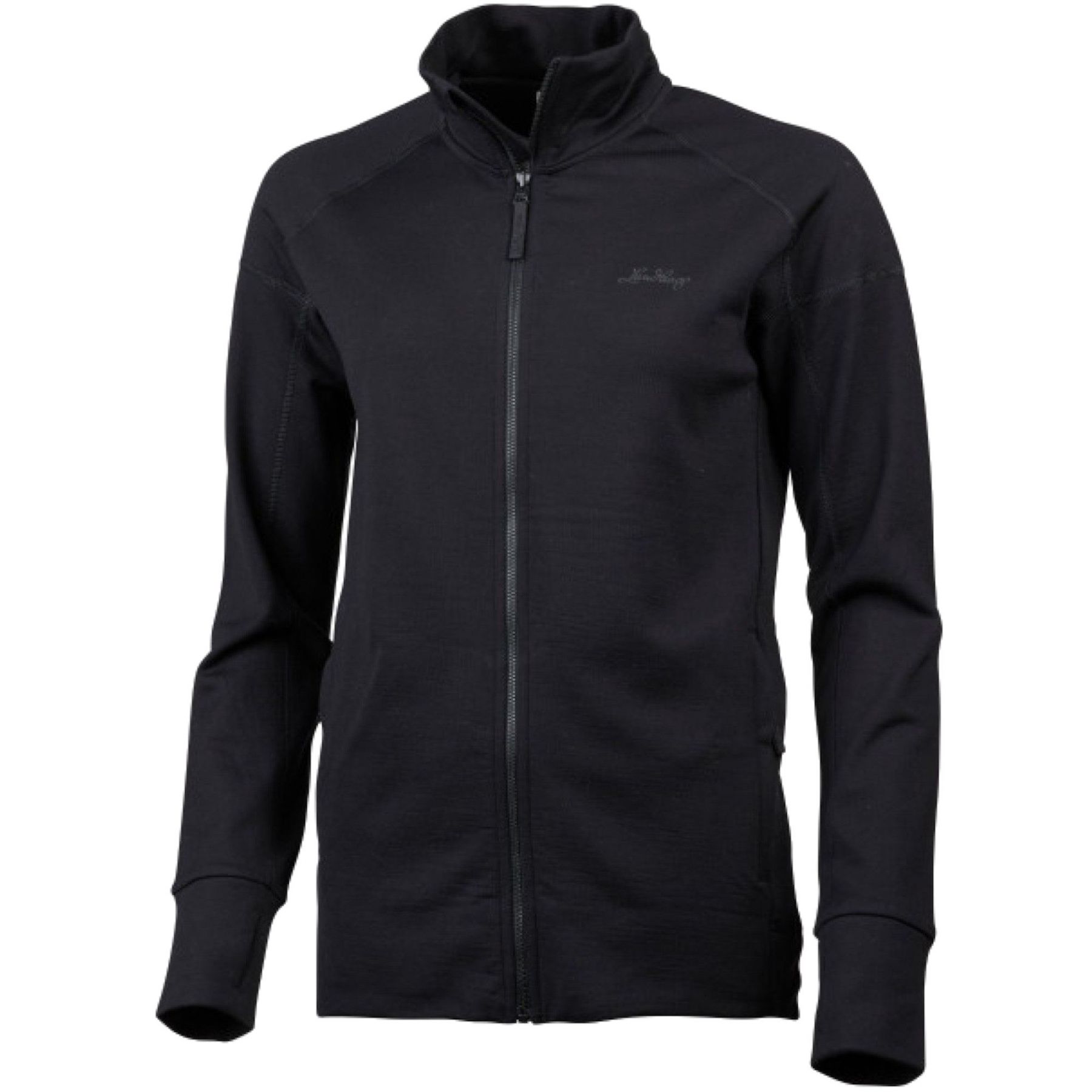 Lundhags Ullto Merino Ws Full Zip, mellemlag, dame, sort Lundhags Ullto Merino Ws Full Zip, mellemlag, dame, sort