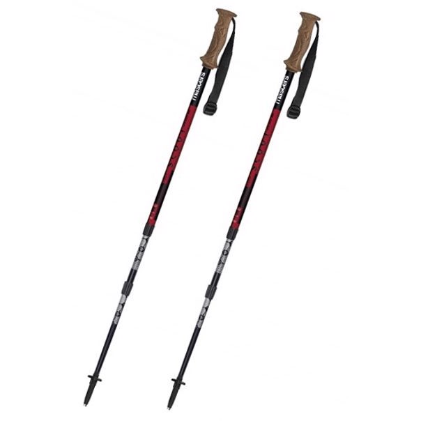 Masters Scout Antishock CCS vandrestave, rød Masters Scout Antishock CCS vandrestave, rød
