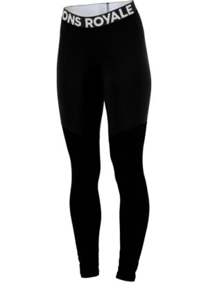 Mons Royale Cascade Merino Base Layer Legging, skiunderbukser, dame, sort