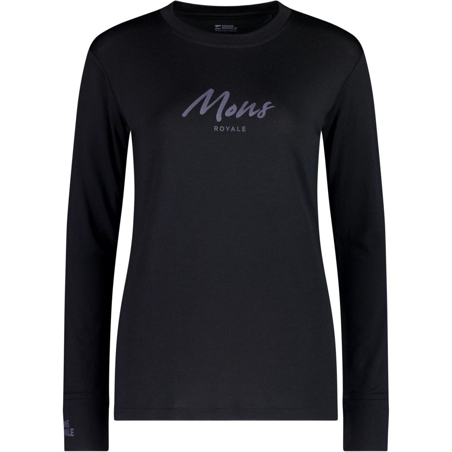Mons Royale Yotei Merino Classic Long Sleeve, skiundertrøje, dame, sort Mons Royale Yotei Merino Classic Long Sleeve, skiundertrøje, dame, sort