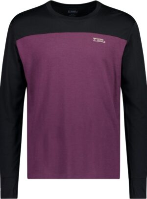 Mons Royale Yotei Merino Long Sleeve, skiundertrøje, herre, lilla/sort