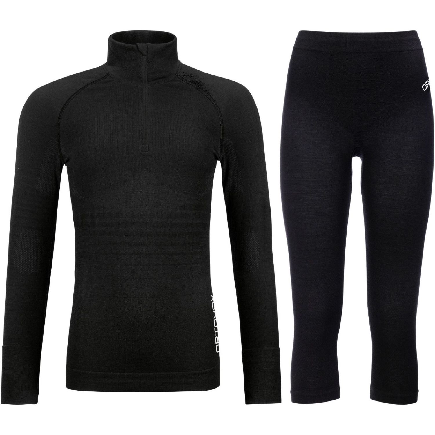 Ortovox 230 Competition 1/2 zip / 3/4 pant, sæt, dame, sort Ortovox 230 Competition 1/2 zip / 3/4 pant, sæt, dame, sort