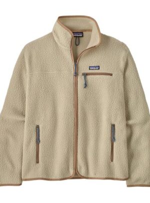 Patagonia Mens Retro Pile Jacket, Pelican / Fossil Brown