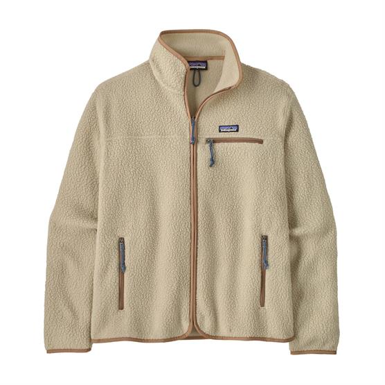 Patagonia Mens Retro Pile Jacket, Pelican / Fossil Brown - Vintertoj.dk