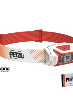 Petzl Actik Core pandelampe 600 lm, rød/orange