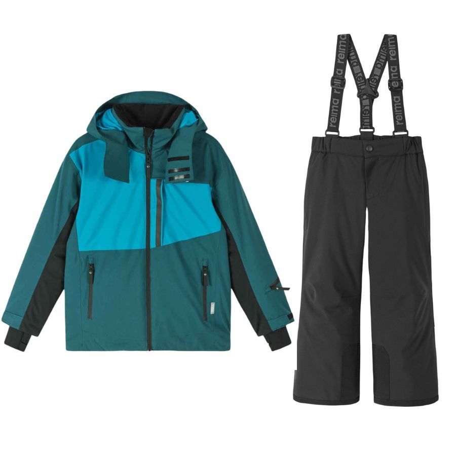 Reima Jatuni Skisæt, junior, dark teal/black Reima Jatuni Skisæt, junior, dark teal/black