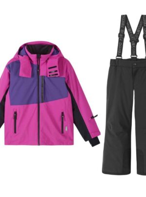 Reima Jatuni Skisæt, junior, fucshia/black