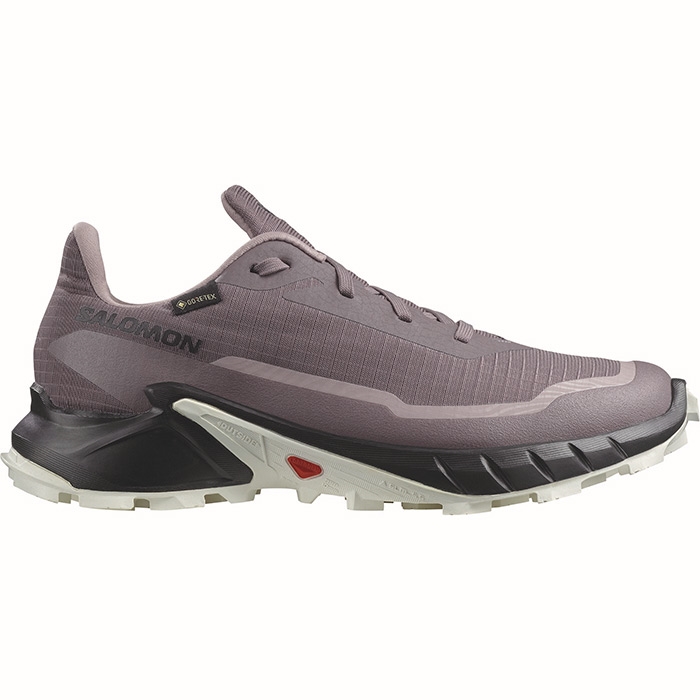 Salomon Alphacross 5 GTX Women, moonscape/blk/white Salomon Alphacross 5 GTX Women, moonscape/blk/white