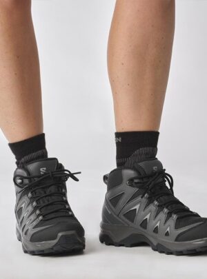 Salomon X Braze Mid GTX Women, black/magnet/hazelnut