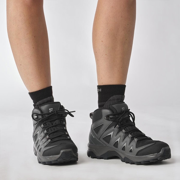 Salomon X Braze Mid GTX Women, black/magnet/hazelnut Salomon X Braze Mid GTX Women, black/magnet/hazelnut