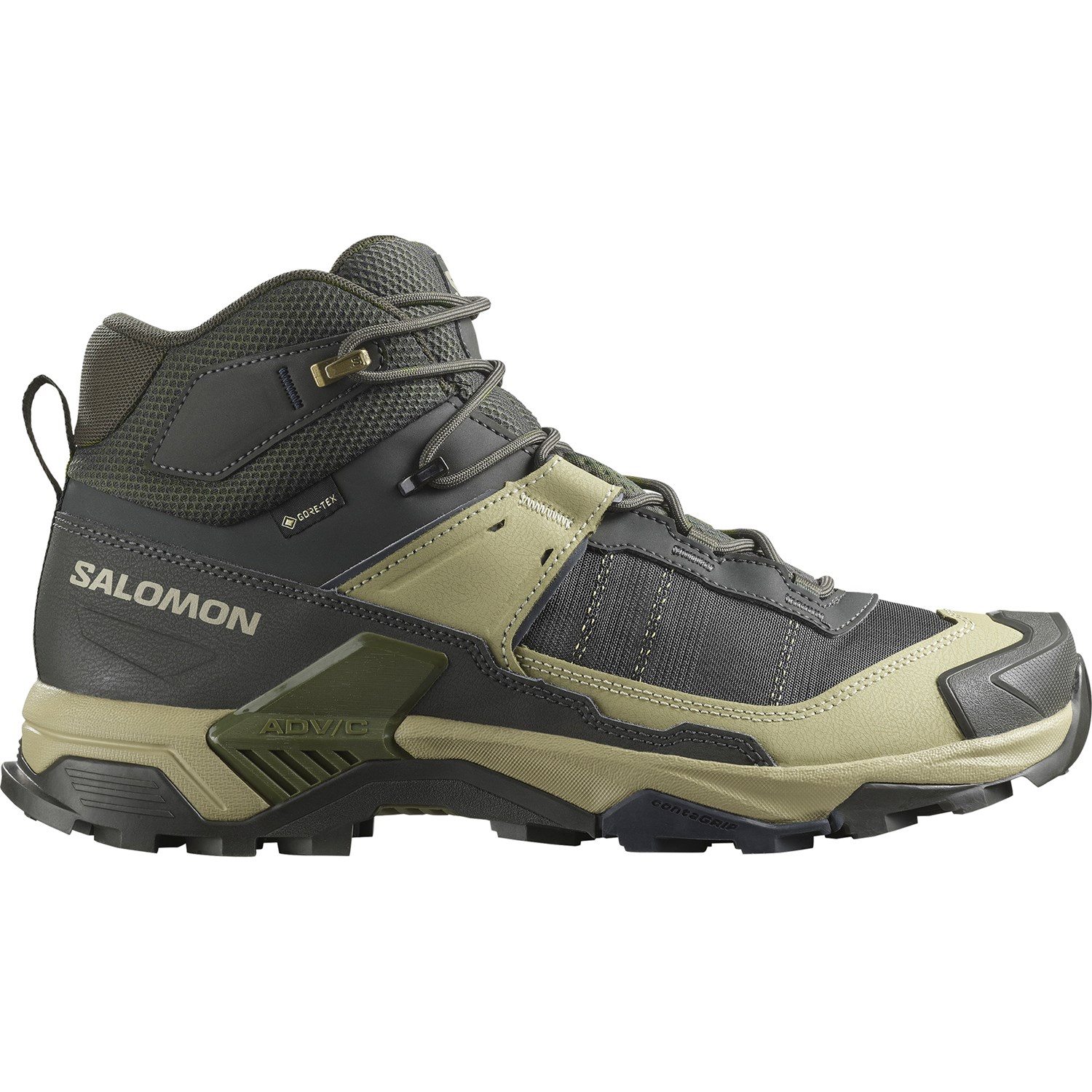 Salomon X Ultra 5 Mid GTX Herre EU 42 Grå/Grøn Vandrestøvler Salomon X Ultra 5 Mid GTX Herre EU 42 Grå/Grøn Vandrestøvler