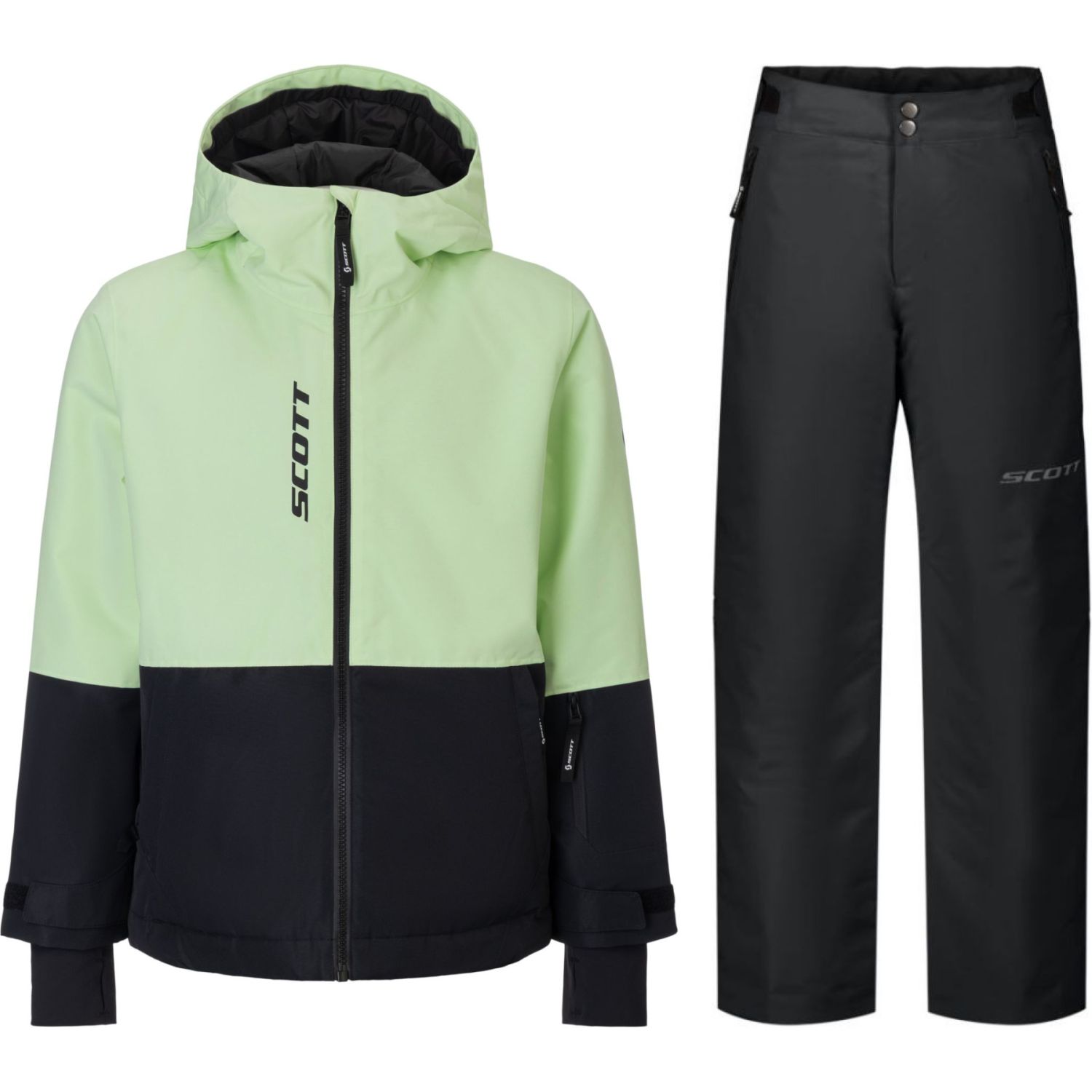 Scott Ultimate Dryo Skisæt, børn, grøn/sort Scott Ultimate Dryo Skisæt, børn, grøn/sort