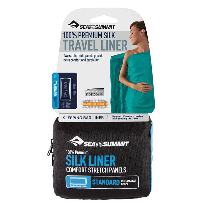 Sea to Summit Silk Stretch Liner standard, navy Sea to Summit Silk Stretch Liner standard, navy