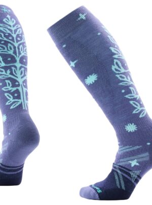 SmartWool Ski Full Cushion OTC Ice Blossom Sokker Dame M Blå Skisokker