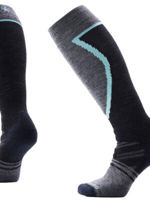 SmartWool Ski Full Cushion OTC Sokker Dame S Grå/Sort Skisokker
