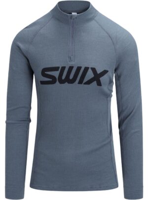 Swix RaceX Merino Half Zip, herre, grå