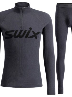 Swix RaceX Merino Half Zip/Pants sæt, herre, mørkegrå