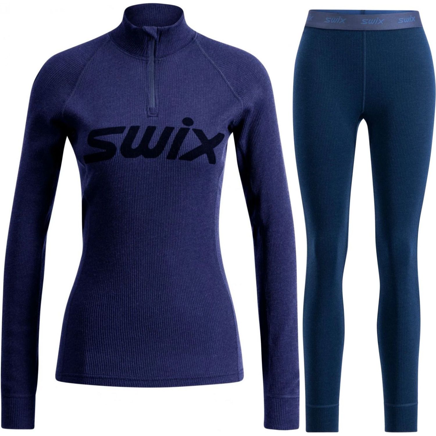 Swix RaceX Merino Pants/Half Zip sæt, dame, navy Swix RaceX Merino Pants/Half Zip sæt, dame, navy