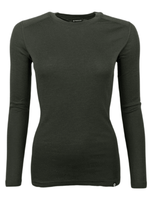 Uldundertrøje dame - 100% merino uld - Treklife - Grøn (XXL tilbage)