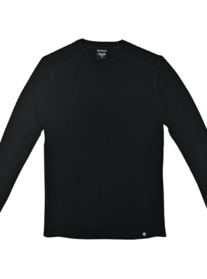 Uldundertrøje herre - 100% merino uld - Treklife - Sort