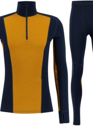 Ulvang Peak Map Half Zip, sæt, herre, mørkeblå/cathay spice