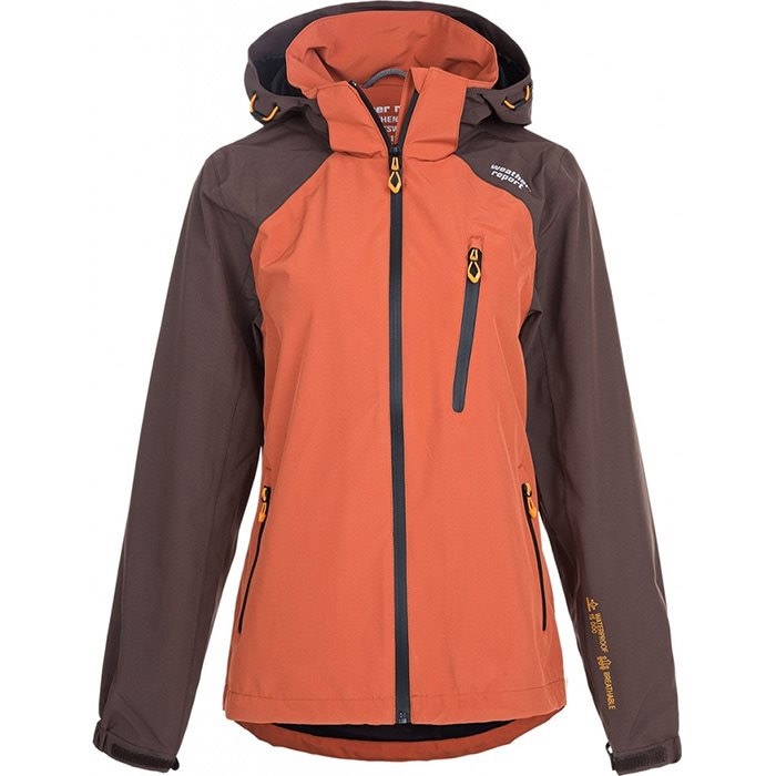 Weather Report Camelia W AWG regnjakke Dame 15.000mm-auburn-38 Weather Report Camelia W AWG regnjakke Dame 15.000mm-auburn-38