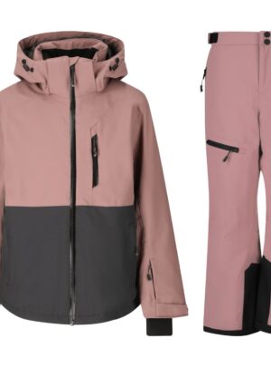 Whistler Rossburg skijakke/skibukser sæt, junior, twilight mauve