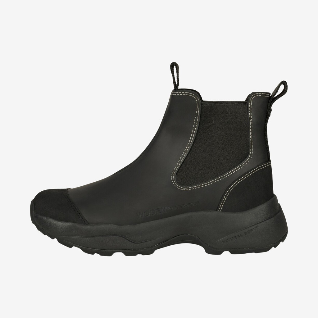 Woden - Siri gummistøvler til damer (Black) - 37 Woden - Siri gummistøvler til damer (Black) - 37